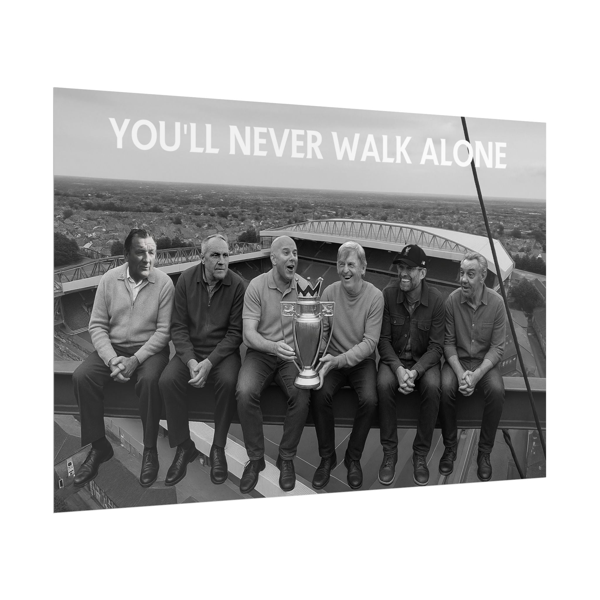 LFC Managers Girder Over Anfield Print