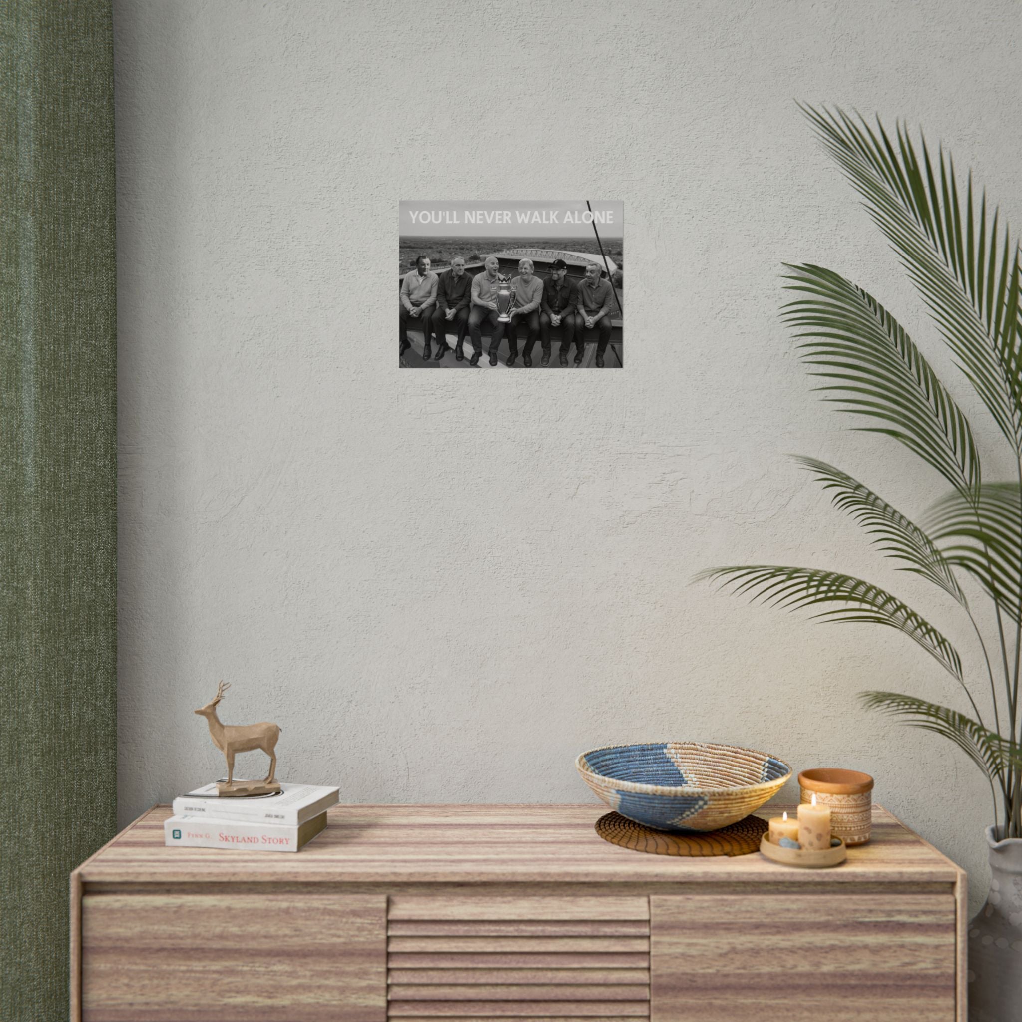 LFC Managers Girder Over Anfield Print