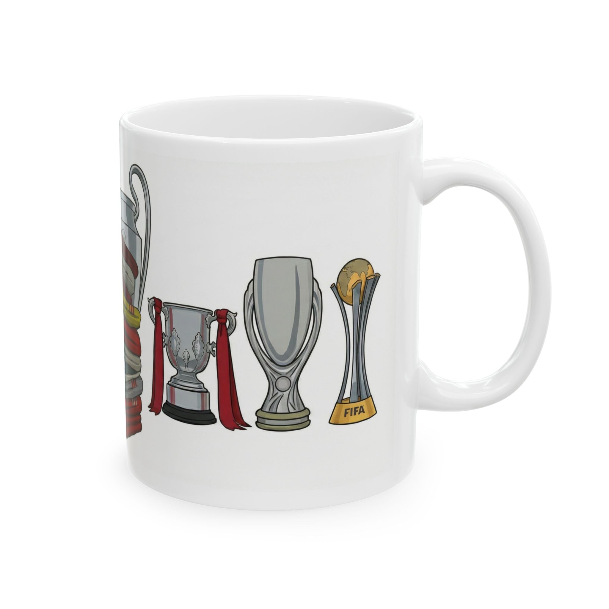 Liverpool FC Fan Mug - Trophies and Shirts