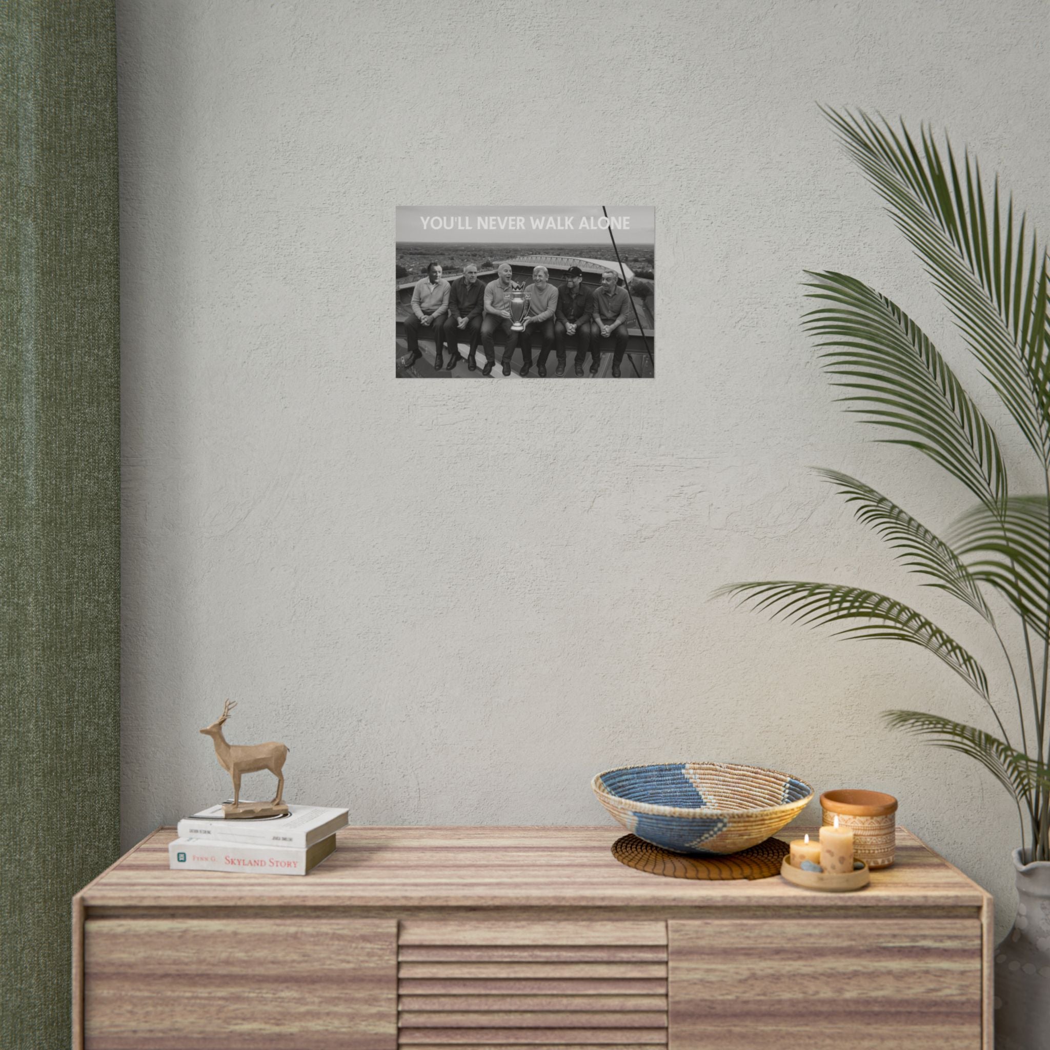 LFC Managers Girder Over Anfield Print