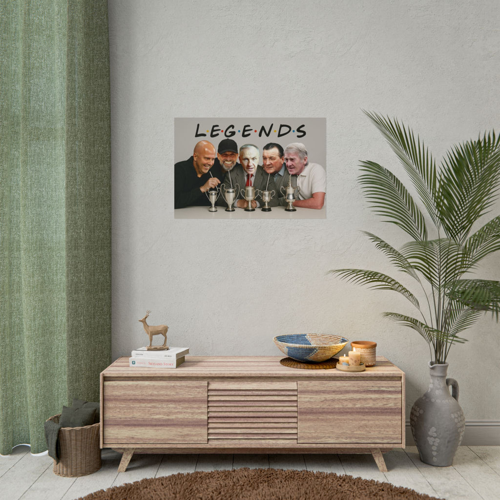 LFC Legends Enjoying Drinks Print