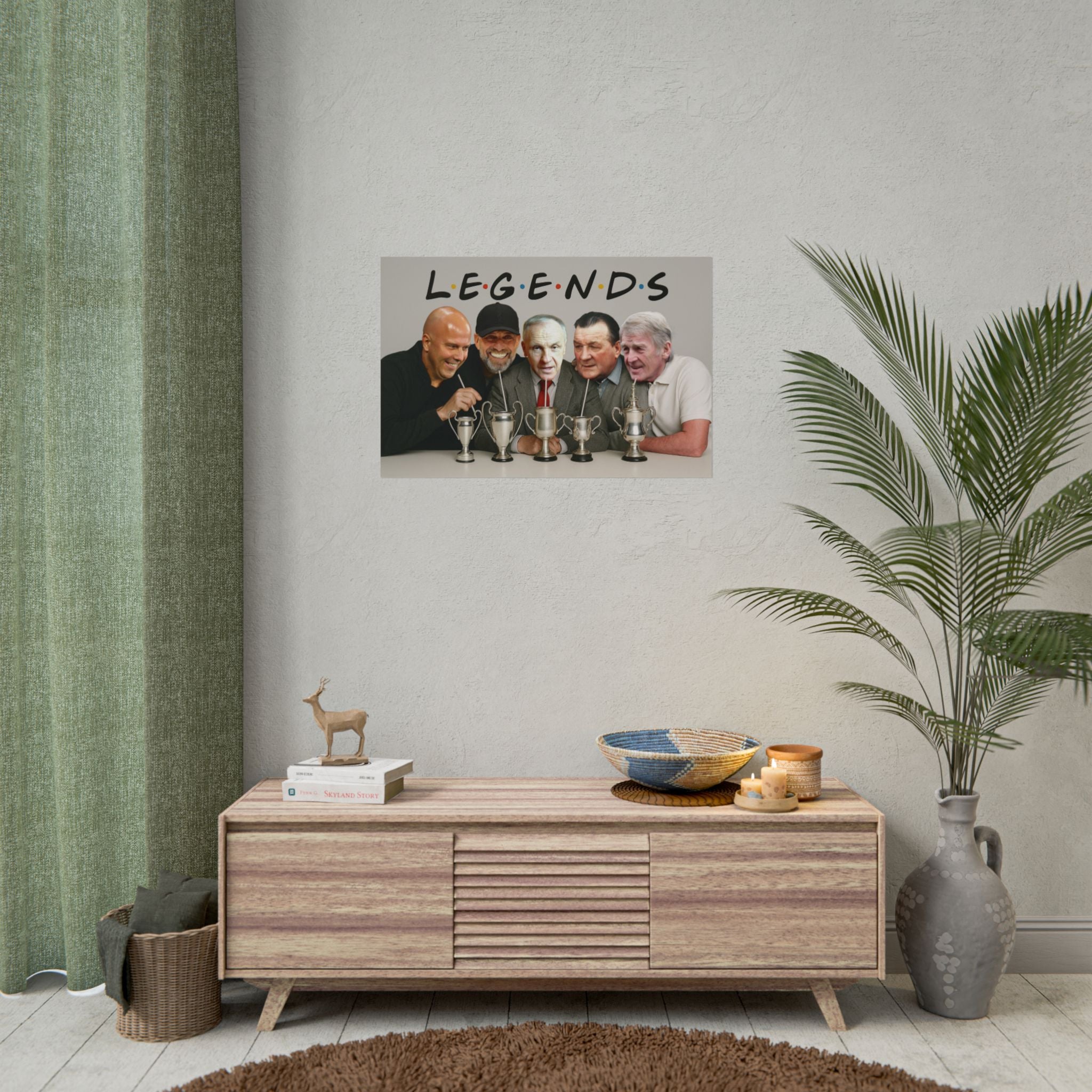 LFC Legends Enjoying Drinks Print