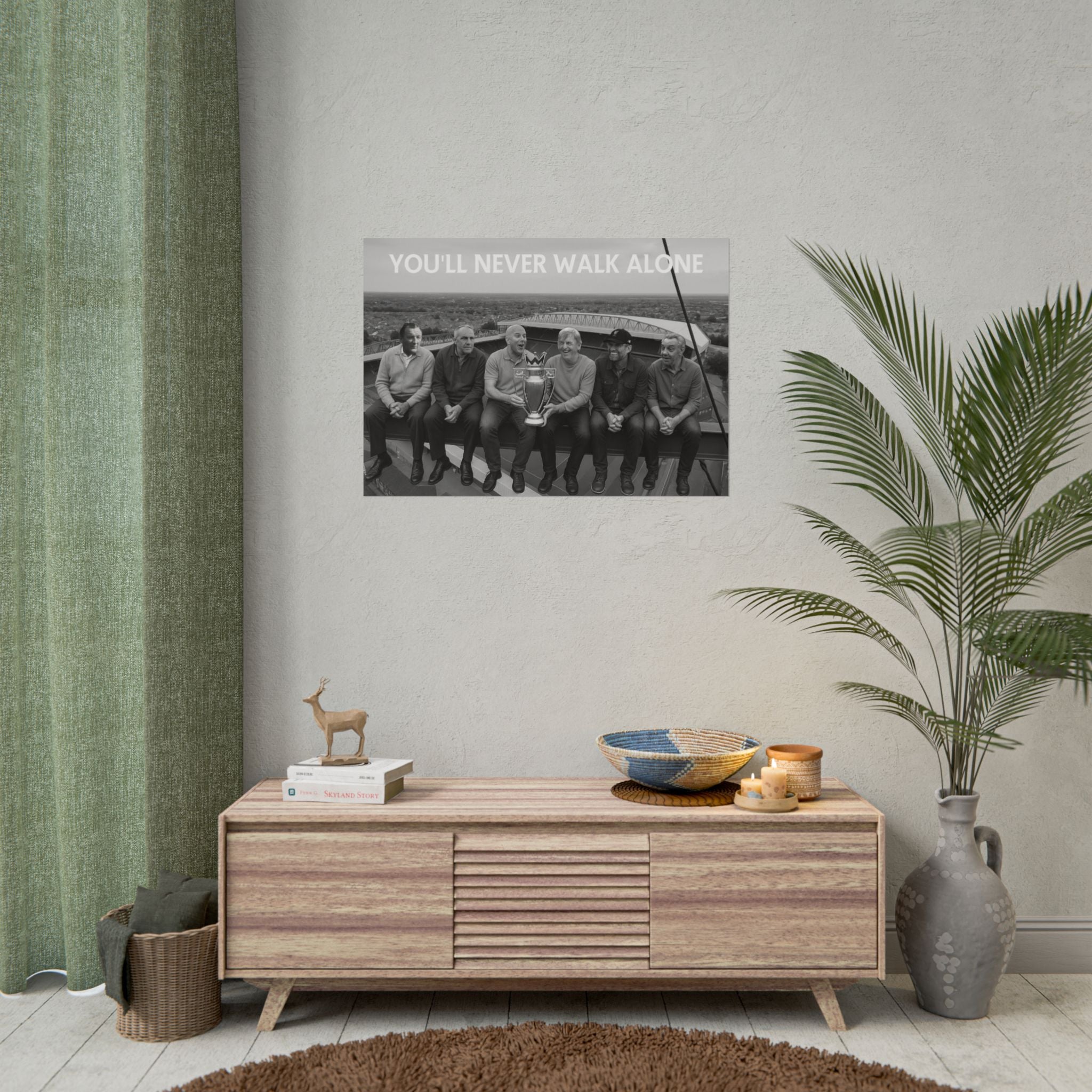 LFC Managers Girder Over Anfield Print