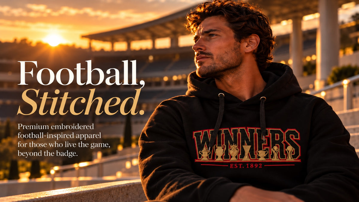 The Football Label embroidered football clothing