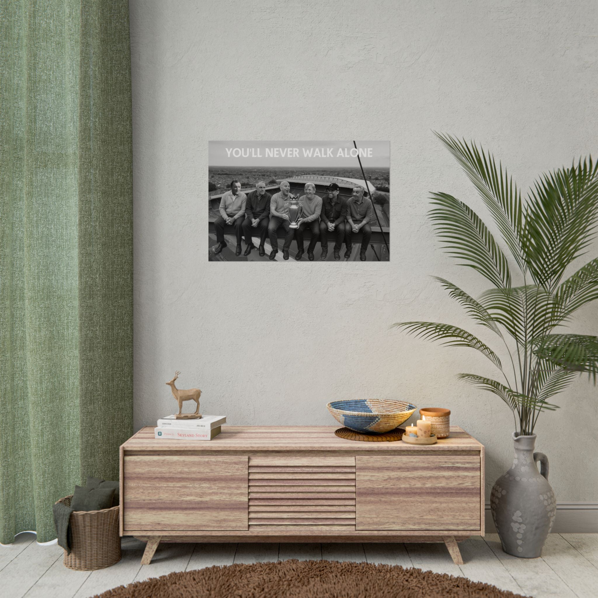 LFC Managers Girder Over Anfield Print