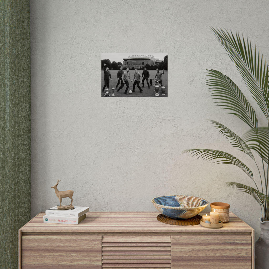 LFC Managers Kick About At The Park Print