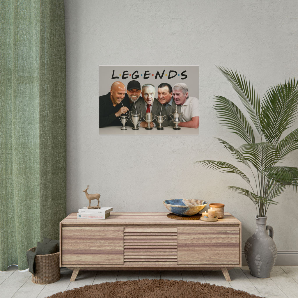 LFC Legends Enjoying Drinks Print