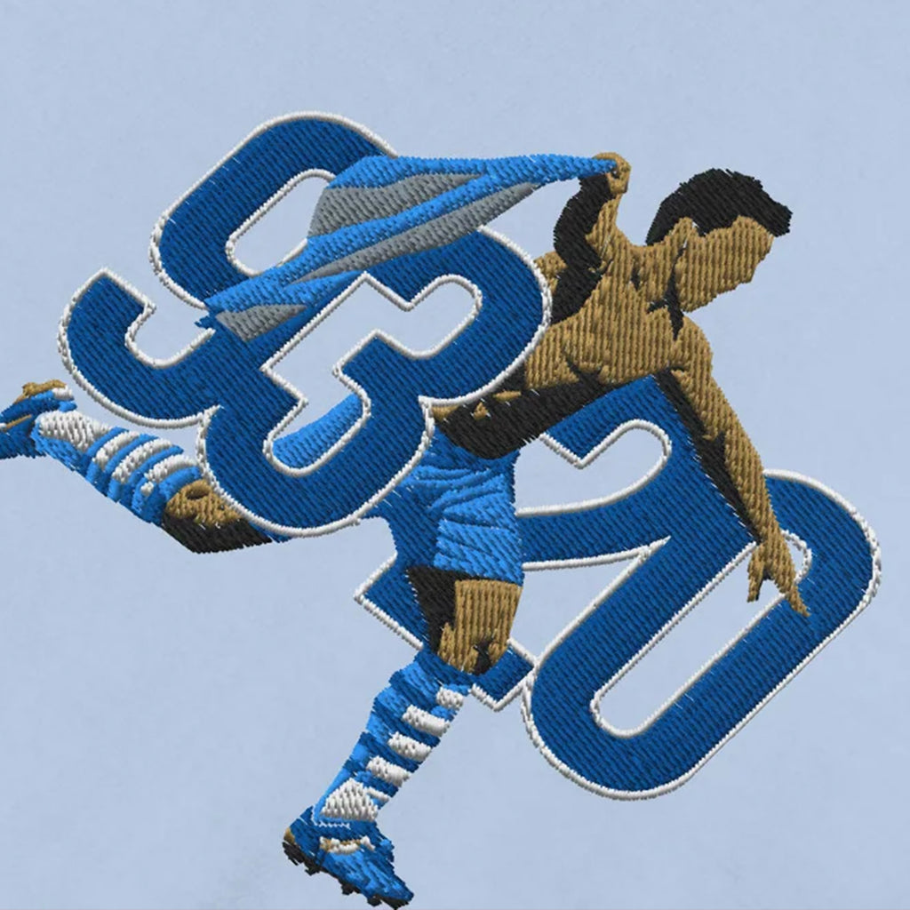 93:20 That Moment Embroidered Football T-Shirt