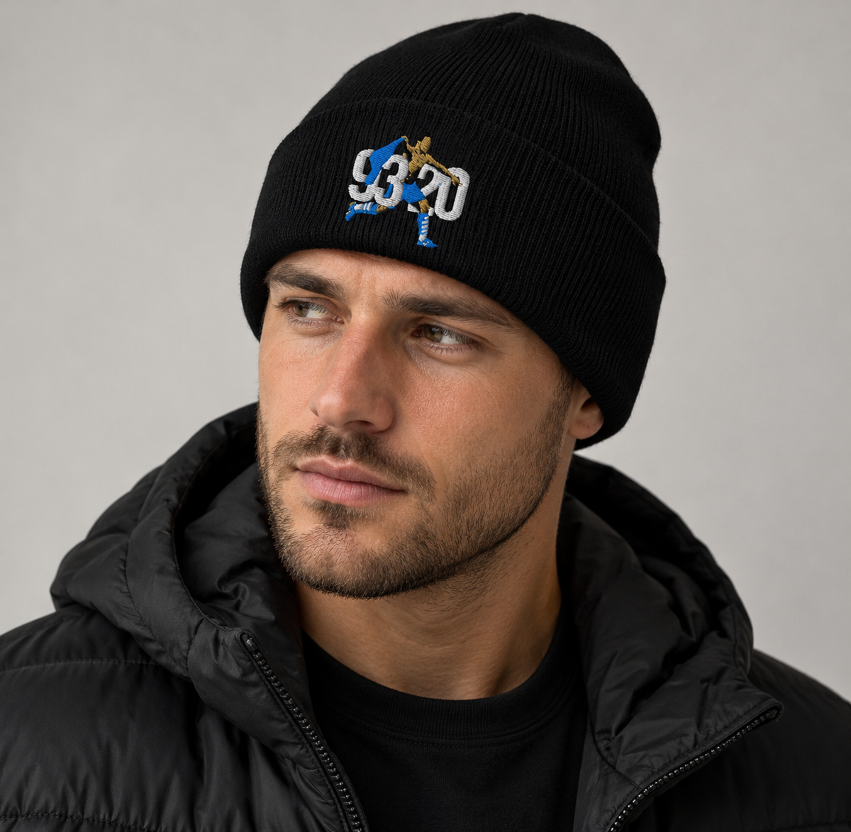 93:20 That Moment Embroidered Football Beanie