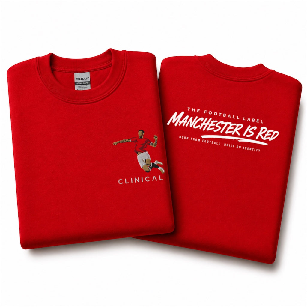 Šeško Inspired Manchester United Elite Embroidered Football Youth Sweatshirt