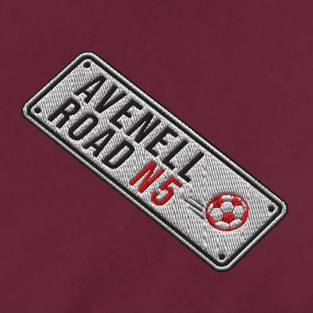 Arsenal Street Sign (Old) Embroidered Football T-Shirt