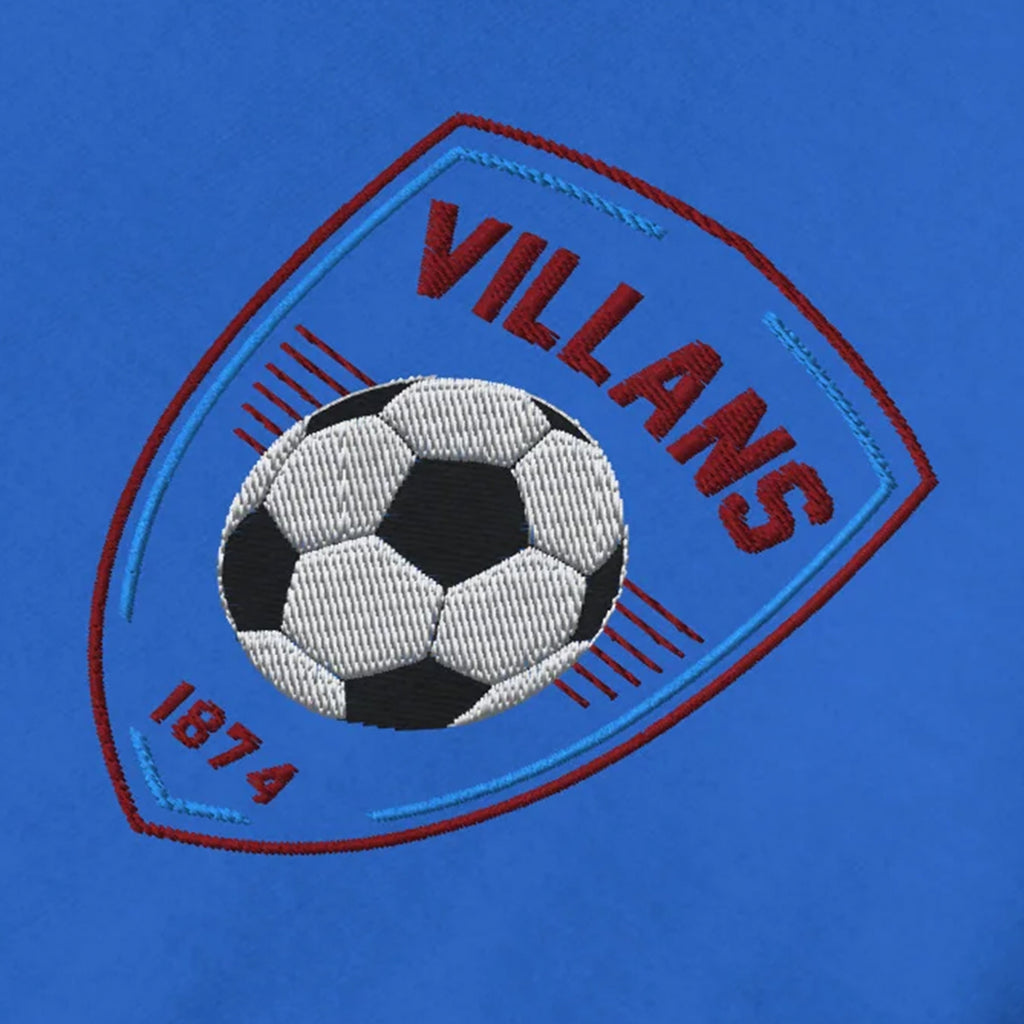 Aston Villa Shield Embroidered Football T-Shirt