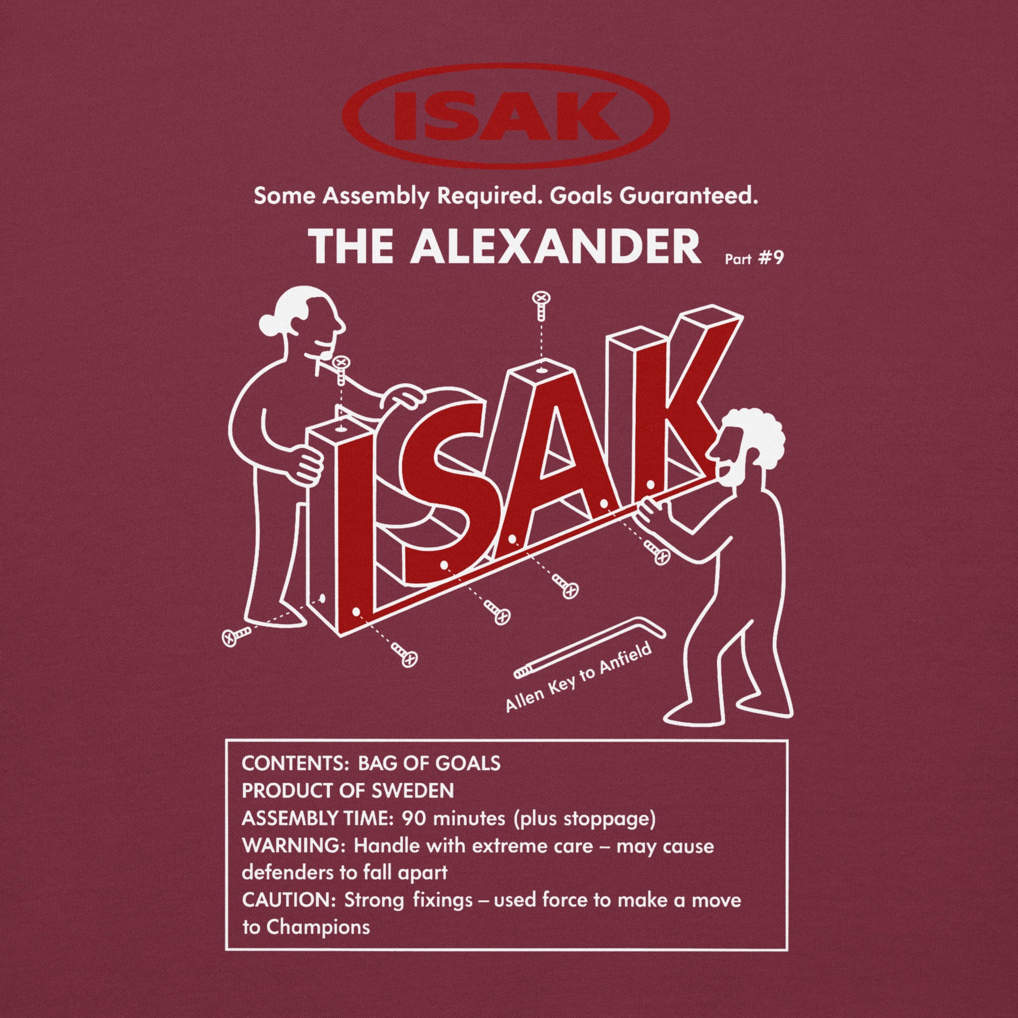 LFC Isak The Alexander Instructions Hoodie-Prism and Ink