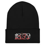Sunderland 1879 Heritage Embroidered Football Beanie – black front view