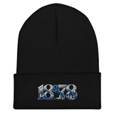 Ipswich Town 1878 Heritage Embroidered Football Beanie – black front view