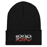Bournemouth 1899 Heritage Cherries Embroidered Football Beanie – black front view