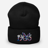 Crystal Palace 1905 Heritage Eagle Embroidered Football Beanie – black front view