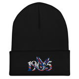 Crystal Palace 1905 Heritage Eagle Embroidered Football Beanie – black front view
