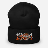 Hull 1904 Tigers Heritage Embroidered Football Beanie – black front view