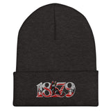 Sunderland 1879 Heritage Embroidered Football Beanie – dark grey front view