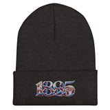 West Ham 1895 Heritage Embroidered Football Beanie – dark grey front view