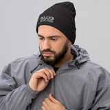 Newcastle United 1892 Heritage Embroidered Football Beanie – dark grey front view