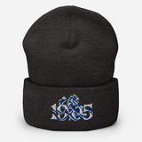 Chelsea 1905 Heritage Lion Embroidered Football Beanie – dark grey front view