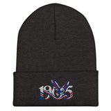 Crystal Palace 1905 Heritage Eagle Embroidered Football Beanie – dark grey front view