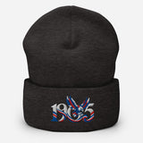 Crystal Palace 1905 Heritage Eagle Embroidered Football Beanie – dark grey front view