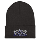 Tottenham Hotspur 1882 Heritage Embroidered Football Beanie – dark grey front view