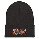 Hull 1904 Tigers Heritage Embroidered Football Beanie – dark grey front view