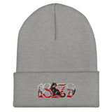 Sunderland 1879 Heritage Embroidered Football Beanie – heather grey front view