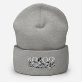 Newcastle United 1892 Heritage Embroidered Football Beanie – heather grey front view