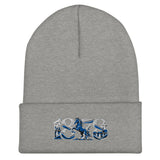 Ipswich Town 1878 Heritage Embroidered Football Beanie – heather grey front view