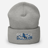 Ipswich Town 1878 Heritage Embroidered Football Beanie – heather grey front view