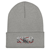Fulham 1879 Heritage Embroidered Football Beanie – heather grey front view