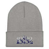 Tottenham Hotspur 1882 Heritage Embroidered Football Beanie – heather grey front view