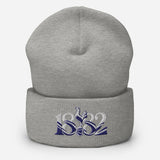 Tottenham Hotspur 1882 Heritage Embroidered Football Beanie – heather grey front view