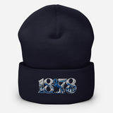 Ipswich Town 1878 Heritage Embroidered Football Beanie – navy front view