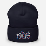 Crystal Palace 1905 Heritage Eagle Embroidered Football Beanie – navy front view