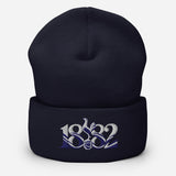 Tottenham Hotspur 1882 Heritage Embroidered Football Beanie – navy front view