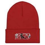 Sunderland 1879 Heritage Embroidered Football Beanie – red front view