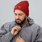 Sunderland 1879 Heritage Embroidered Football Beanie – red front view