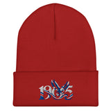 Crystal Palace 1905 Heritage Eagle Embroidered Football Beanie – red front view