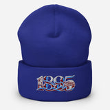 West Ham 1895 Heritage Embroidered Football Beanie – royal front view