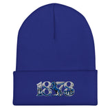 Ipswich Town 1878 Heritage Embroidered Football Beanie – royal front view