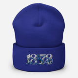 Ipswich Town 1878 Heritage Embroidered Football Beanie – royal front view