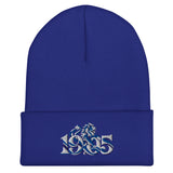 Chelsea 1905 Heritage Lion Embroidered Football Beanie – royal front view