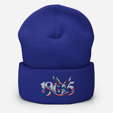 Crystal Palace 1905 Heritage Eagle Embroidered Football Beanie – royal front view