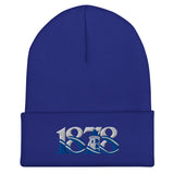 Everton 1878 Heritage Tower Embroidered Football Beanie – royal front view